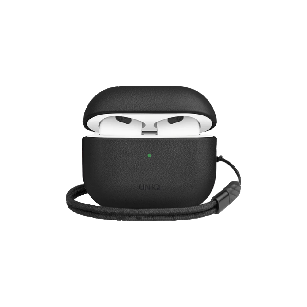 UNIQ Terra Geniune Leather AirPods 3 Case - Black | Switch Apple